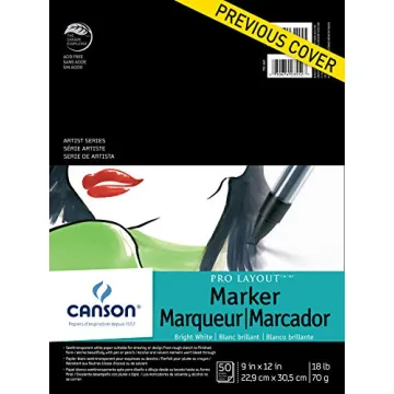 Canson Artist Series Pro Layout Marker Paper 50 Sheets 9x12