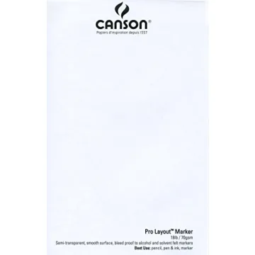 Canson Artist Series Pro Layout Marker Paper 50 Sheets 9x12