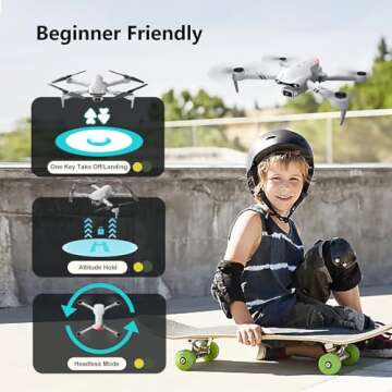 DRONEEYE F10: 1080P HD Foldable Drone for All Ages