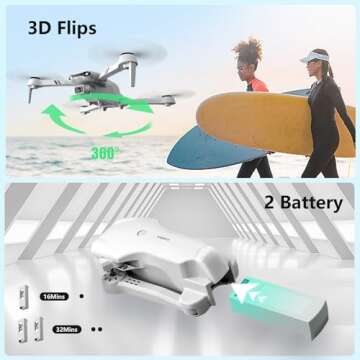 DRONEEYE F10: 1080P HD Foldable Drone for All Ages