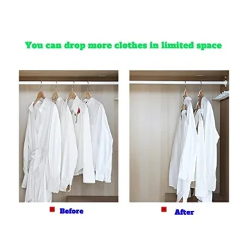 uccm Clothes Hanger Connector Hooks 50PCS Space Saver