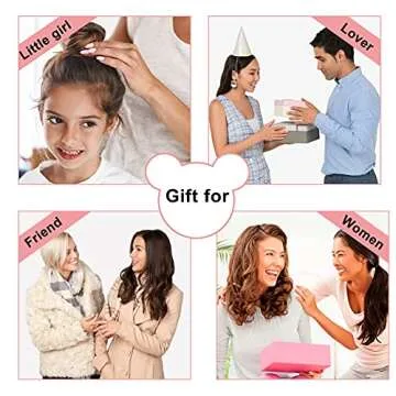 2 Pack Mouse Ears Scrunchies, TEKI Sequin Hair Band Velvet Hair Bows Hair Tie Ponytail Holder Hair Accessories for Women Girls (Big White Spot+Red)