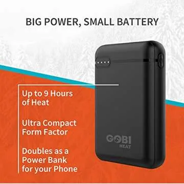 Basecamp Men’s Heated Base Layer Pants - 8 Hours of Heat | 4 Heat Zones | with Battery & Charger | Machine Washable | All Day Warmth Onyx