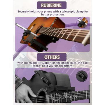 Rubierine Guitar Phone Holder - Enhance Your Music Practice with Digital Accessibility