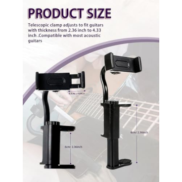 Rubierine Guitar Phone Holder for Easy Music Practice