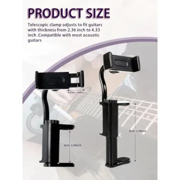 Rubierine Guitar Phone Holder for Easy Music Practice