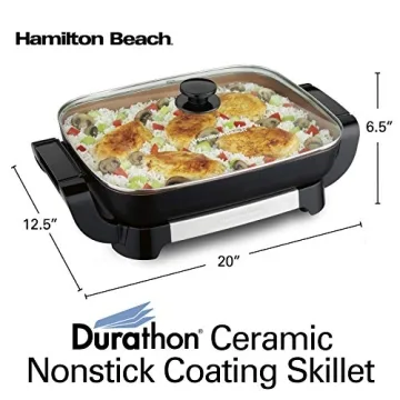 Hamilton Beach Electric Skillet with Removable 12x15 Pan