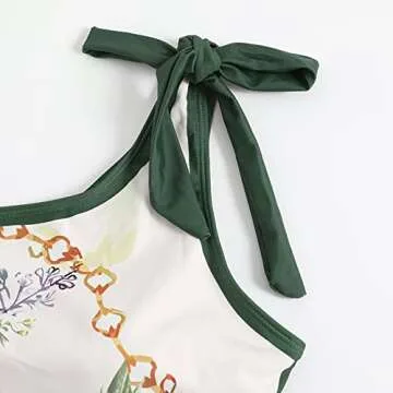 Stylish Women's Floral Print Swimsuit Set with Cover Up