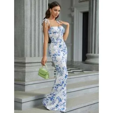 Shop KUTUMAI Summer Floral Bodycon Maxi Dress Online