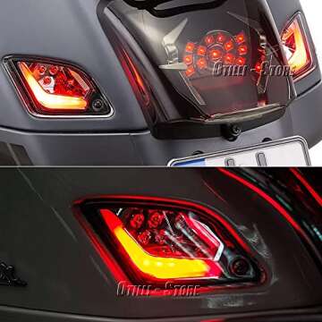 New Motorcycles GTS150 GTS250 GTS300 LED Rear and Front Turn Signal Light For Vespa GTS 150 300 GTV 250 GTV300 Tail Light (Front and Rear)
