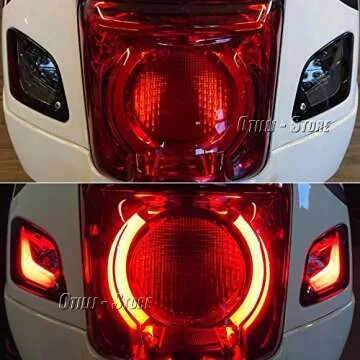 New Motorcycles GTS150 GTS250 GTS300 LED Rear and Front Turn Signal Light For Vespa GTS 150 300 GTV 250 GTV300 Tail Light (Front and Rear)