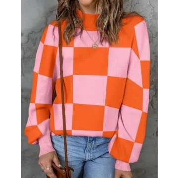 ZESICA Women's Turtleneck Long Sleeve Knit Sweater