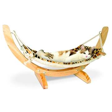 Jobar International PET Hammock, Leopard Print, 16.5x8x2.75 Inch (Pack of 1)