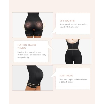 FeelinGirl Shapewear for Women - Tummy Control Bodysuit