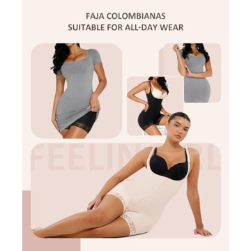 FeelinGirl Shapewear for Women - Tummy Control Bodysuit