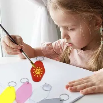 LOTMER 40 PCS Hotel Keychain Blanks for Creative Gifts