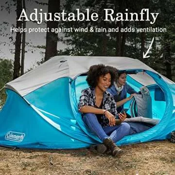 Coleman Pop-Up Instant Tent, 2/4 Person Tent Sets Up in 10 Seconds, Portable & Lightweight Tent with Adjustable Rainfly