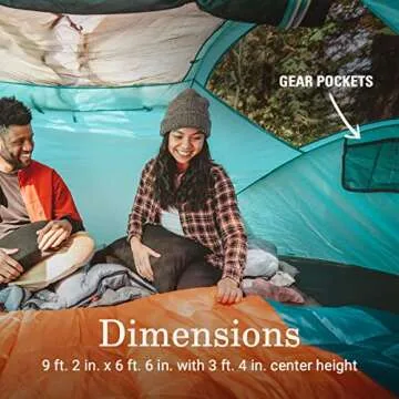 Coleman Pop-Up Instant Tent, 2/4 Person Tent Sets Up in 10 Seconds, Portable & Lightweight Tent with Adjustable Rainfly
