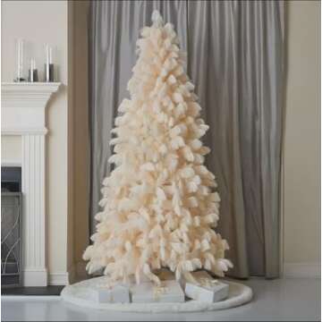 Elevate Your Holidays with Seasonal LLC Pampas Christmas Tree - 7.5FT Ivory Elegance
