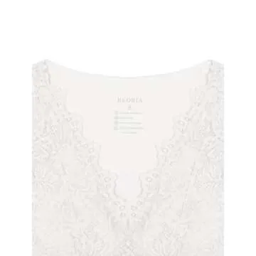 REORIA Womens Summer Tops Sexy V-Neck Sleeveless Double Lined Fashion Going Out Y2K Tank Tops Trendy Lace Slimming Crop Tops for Teen Girls White Small