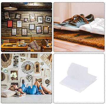 WILLBOND 400 Pcs (200 Pairs) Self Adhesive Dots 1 Inch Sticky Square Dots Waterproof Adhesive Nylon ...