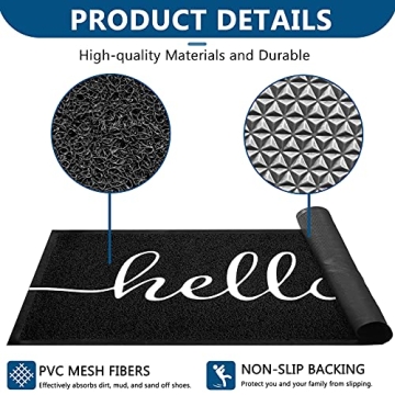 Shop EARTHALL Hello Doormat - Durable and Non-Slip Floor Mat