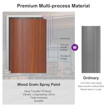 Quality PURPLE LEAF 9ft Cantilever Patio Umbrella