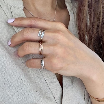 Personalized Teeny Tiny Sterling Silver Stacking Ring