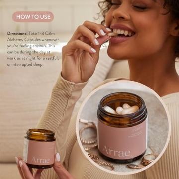 Arrae Calm - 60 Vegan Capsules for Stress Relief & Relaxation