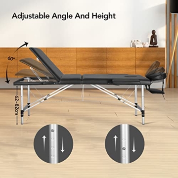 Careboda Portable Massage Table Durable Adjustable Essentials