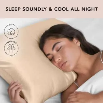 Kitsch Satin Pillowcase with Zipper for Hair & Skin, Softer Than Silk Pillow Cases Queen, Wrinkle-Free, Smooth and Cooling Satin Pillow Covers, Standard Size 19"x26", Valentines Gift - Champagne