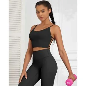 Stylish Pfreesea Women's Sports Bra Tank Top with Built-in Support