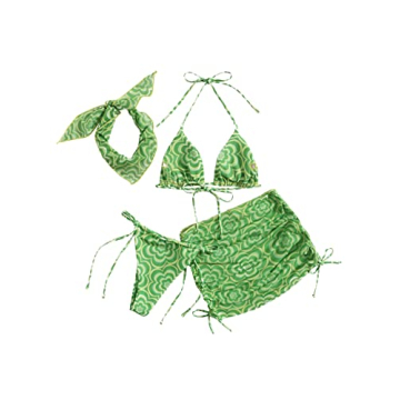 Stylish SOLY HUX Women's 4 Piece Bikini Set - Colorful Fun!