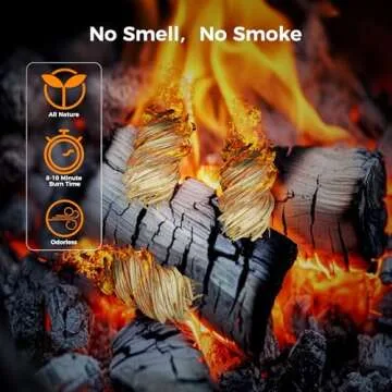 Fire Starter Diivoo 50 pcs for Campfires BBQs Indoor Use