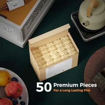 Fire Starter Diivoo 50 pcs for Campfires BBQs Indoor Use