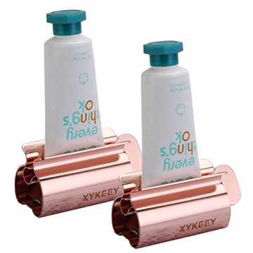 XYKEEY Toothpaste Tube Squeezer Set - Set of 2 Stylish Metal Rollers