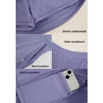 Aurgelmir Women's Active Skort - Stylish Athletic Wear