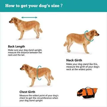 HAOCOO Dog Life Jacket Vest for Safe Swimming Fun