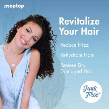 MopTop Daily Conditioner – Color Safe Hair Moisturizer to Restore Dry, Damaged Hair & Reduce Frizz...