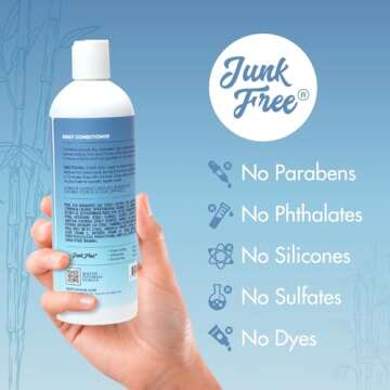 MopTop Daily Conditioner – Color Safe Hair Moisturizer to Restore Dry, Damaged Hair & Reduce Frizz, Sulfate & Paraben Free Hair Care for All Hair Types – Wavy, Curly, Coily (Bamboo, 8 oz)