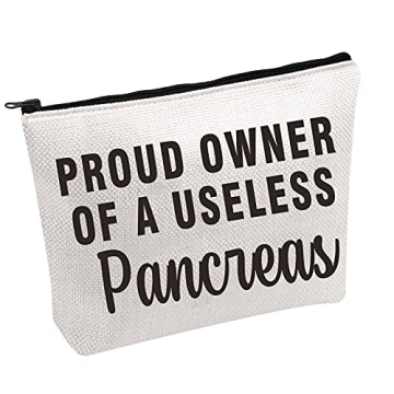 PWHAOO Diabetes Gift Medicine Bag Proud Owner of a Useless Pancreas Diabetes Supply Bag Type 1 One C...