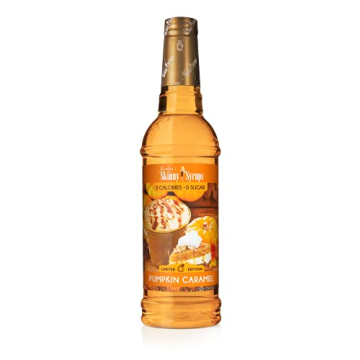 Jordan's Skinny Syrups Coffee Syrup, Pumpkin Caramel Flavor Drink Mix, Zero Calorie Flavoring for Ch...
