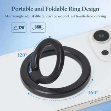 Magnetic Phone Ring Grip - Chic Twinkle Holder for iPhone