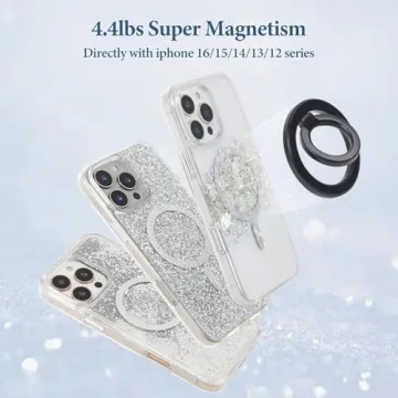 Magnetic Phone Ring Grip for MagSafe – Stylish & Strong