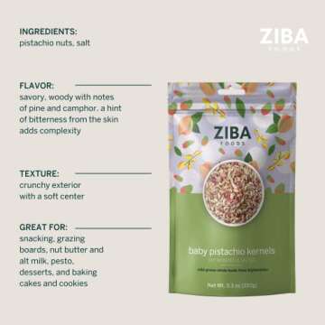 Wild-Grown Baby Pistachio Kernels - Vegan Gluten Free Snack