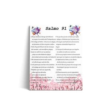 Salmo 91 En Español Para Pared, Psalm 91 Wall Art, Cuadros Cristianos Para Pared En Español, Chris...