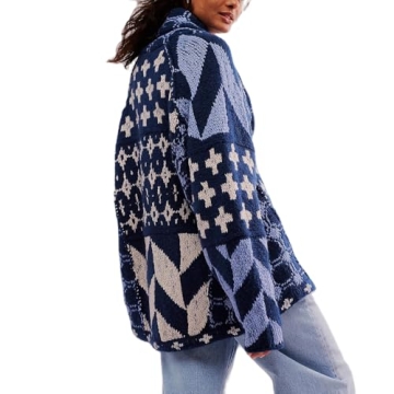 Yuemengxuan Oversized Cardigan: Trendy Comfort for Fall