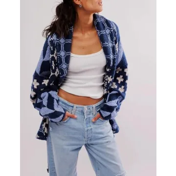 Yuemengxuan Oversized Cardigan: Trendy Fall Fashion