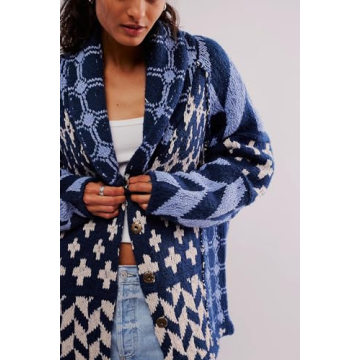 Yuemengxuan Oversized Cardigan: Trendy Fall Fashion