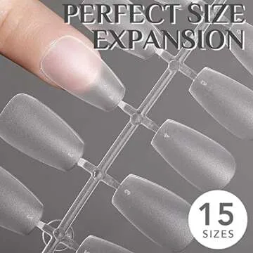 BettyCora Short Coffin Nail Tips for Perfect Nail Designs